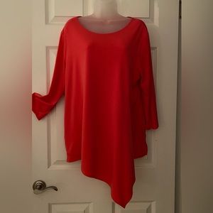 Chico’s Orangey coral tunic top